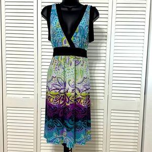 Wrapper Sleeveless V-neck Tie Back Bodycon M/M Midi Dress